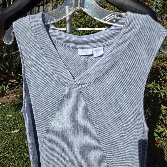 Sigrid Olsen linen tank top Blue XL - Picture 4 of 9
